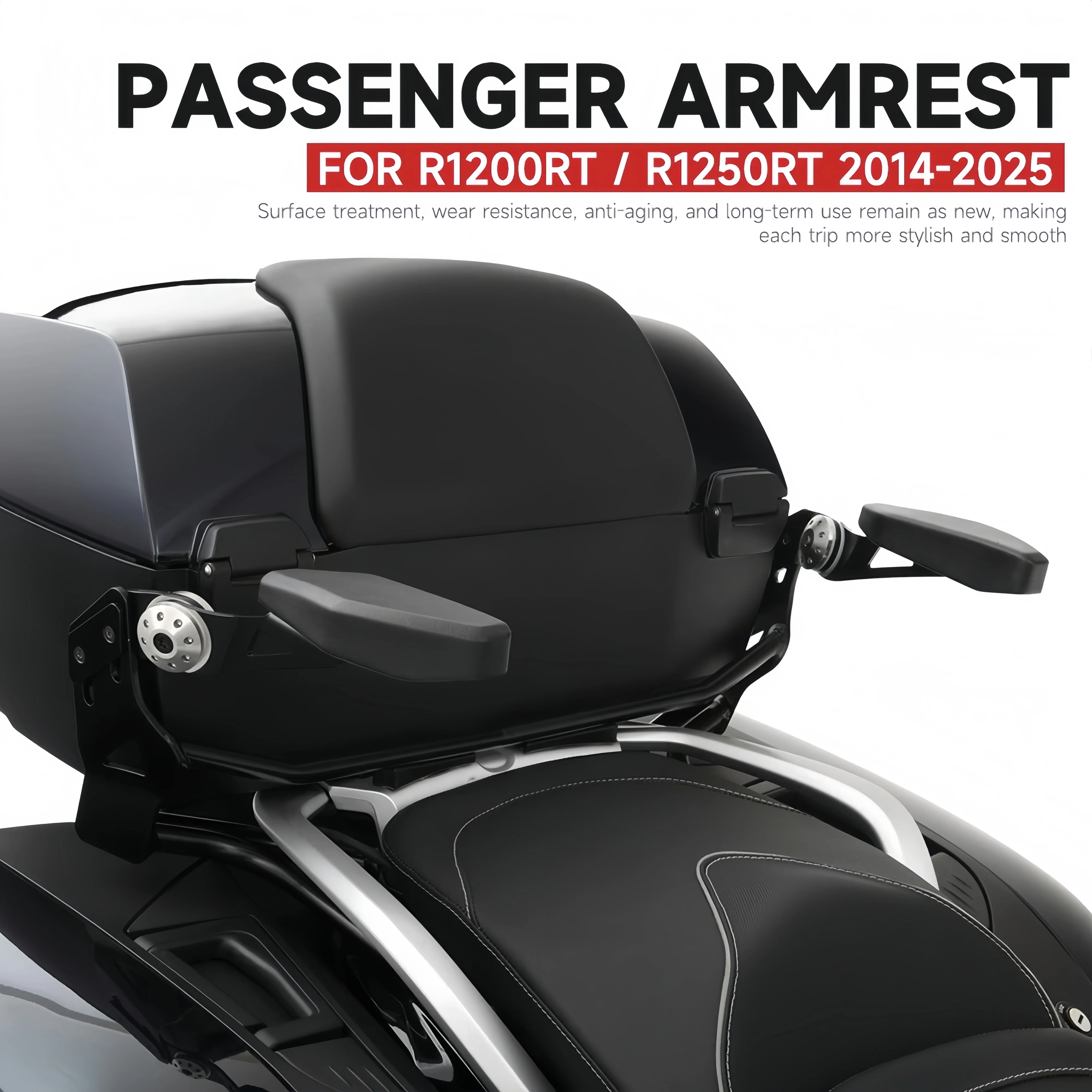 For BMW R1200RT R1250RT r1200rt r1250rt R1200 RT R1250 RT2014-2025 Pillion Set Arm Rest Rear Passenger Frame Armrest accessories