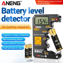 ANENG BT189 Digital Display Battery Level detector 1.2~4.8V Insulating Plastic Easy To Carry Variety of Batteries Tests Tools