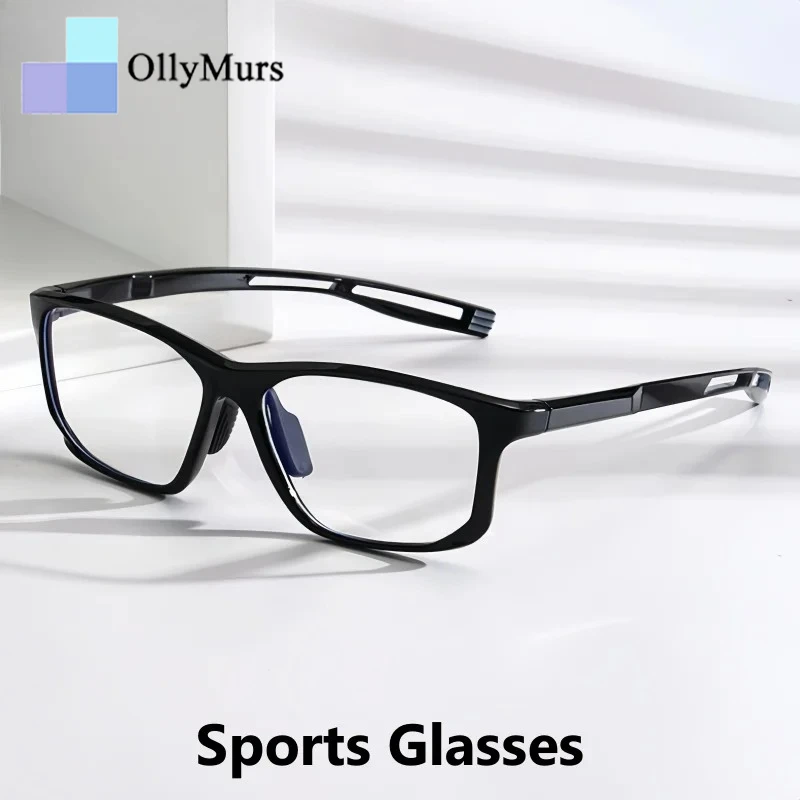 

OLLYMURS ультра-легкие спортивные очки TR90 для мужчин и женщин, модные квадратные оптические очки для езды на велосипеде на открытом воздухе, оправа 300