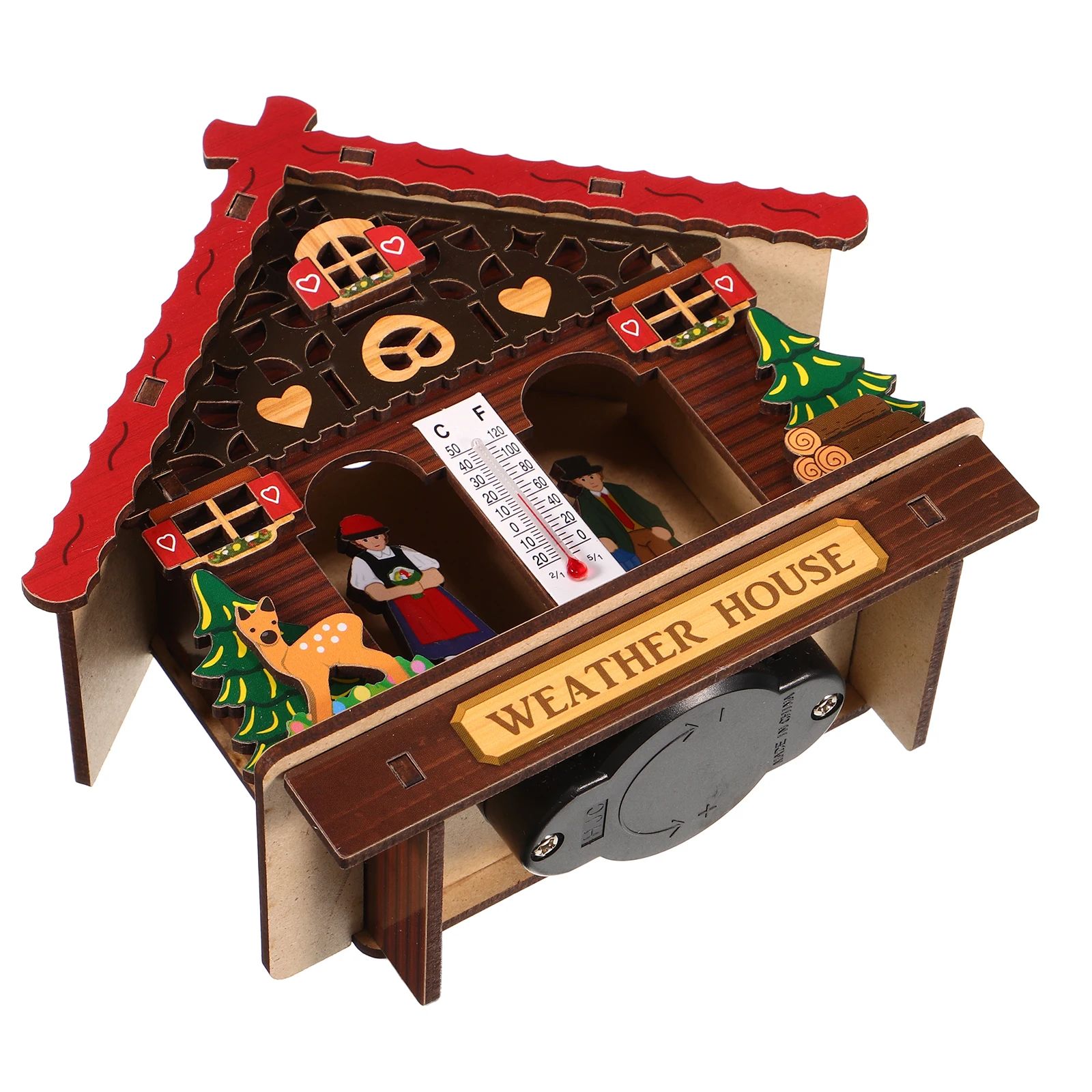 

Wooden Wall Mounted Barometer Thermometer Hygrometer Indoor Outdoor Decorative Home Climate Gauge Long Lasting