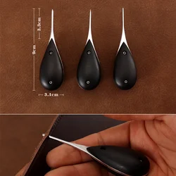 French Handmade Leather Tools One-Piece Leather Goods Round/diamond/Taper DIY Leathercraft Bag Perforate Sewing Accessories