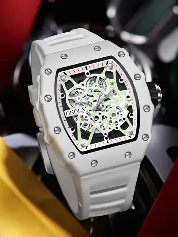 TOP Hot Selling Men Watch Fashion Brand ONOLA Quartz Silicone Tape Watches men Clock