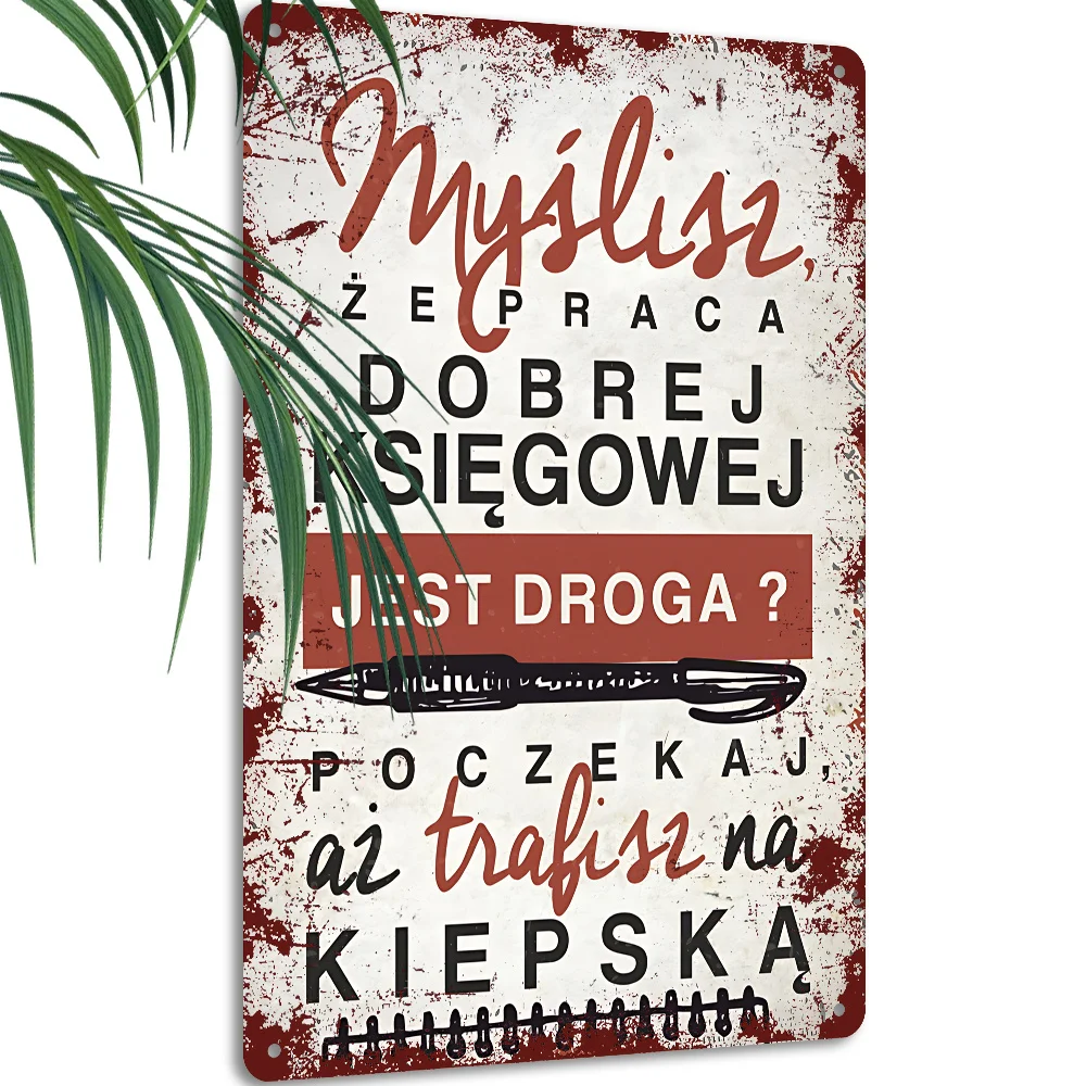 A Vintage-Style Metal Decorative Sign Measuring,Featuring Inspirational Quotes for Wall Decoration,Promoting Positive Energy