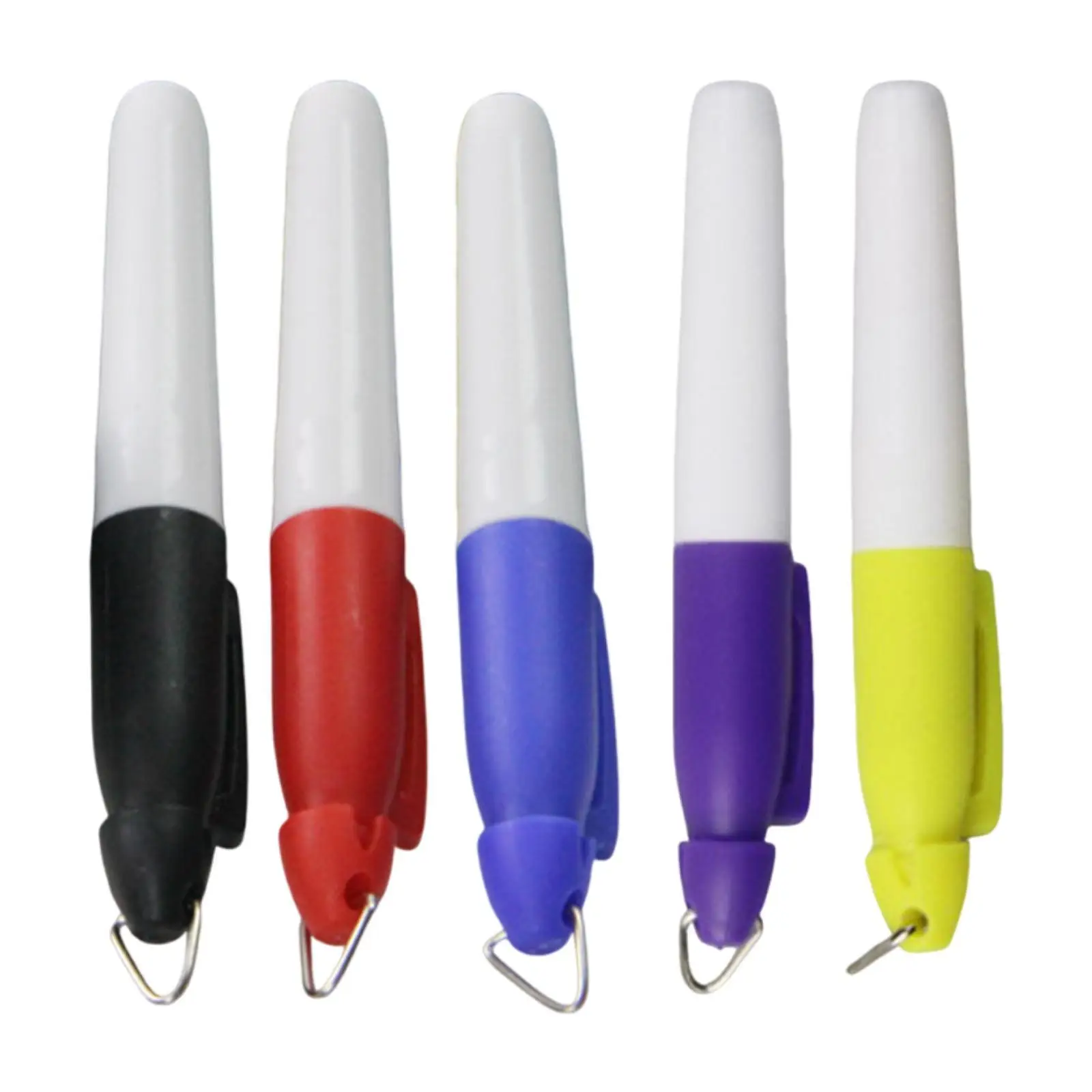 

5x Golf Ball Marker Pens, Accessories Portable, Durability Professional Golf Ball Line Marker Tool Balls Alignment Tool