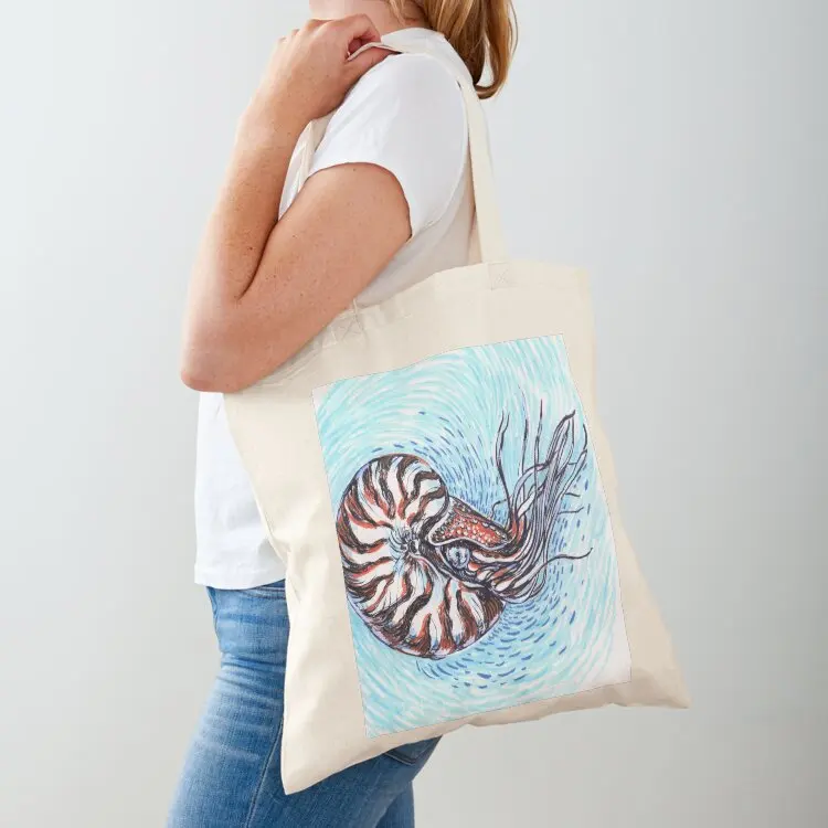 

Nautilus Swirl Tote Bag tote bags men Shopper Custom bag women bag
