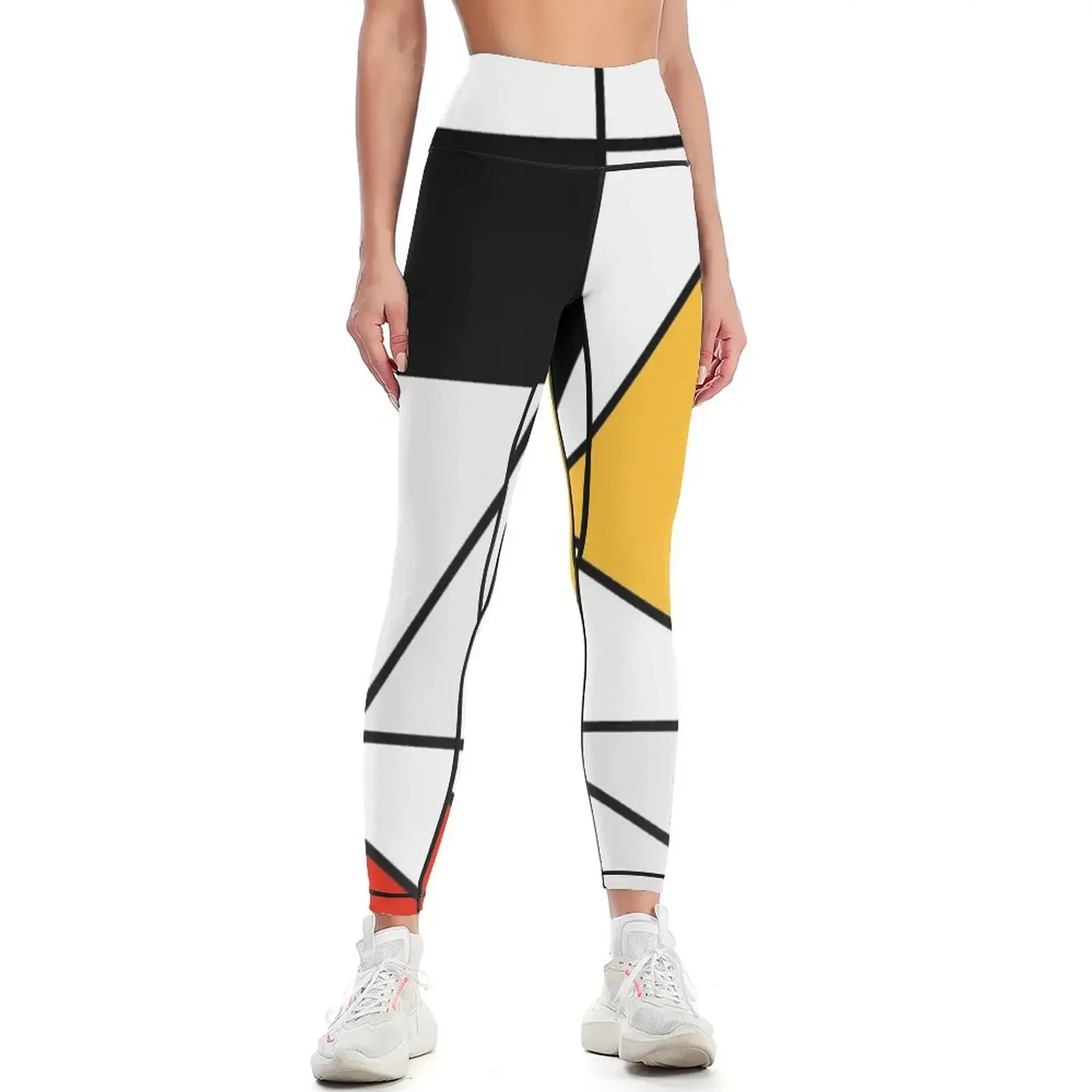 Mondrian meets Pythagoras& Fibonacci Leggings gym's sportswear Women's sportswear Pants sport legging gym Womens Leggings