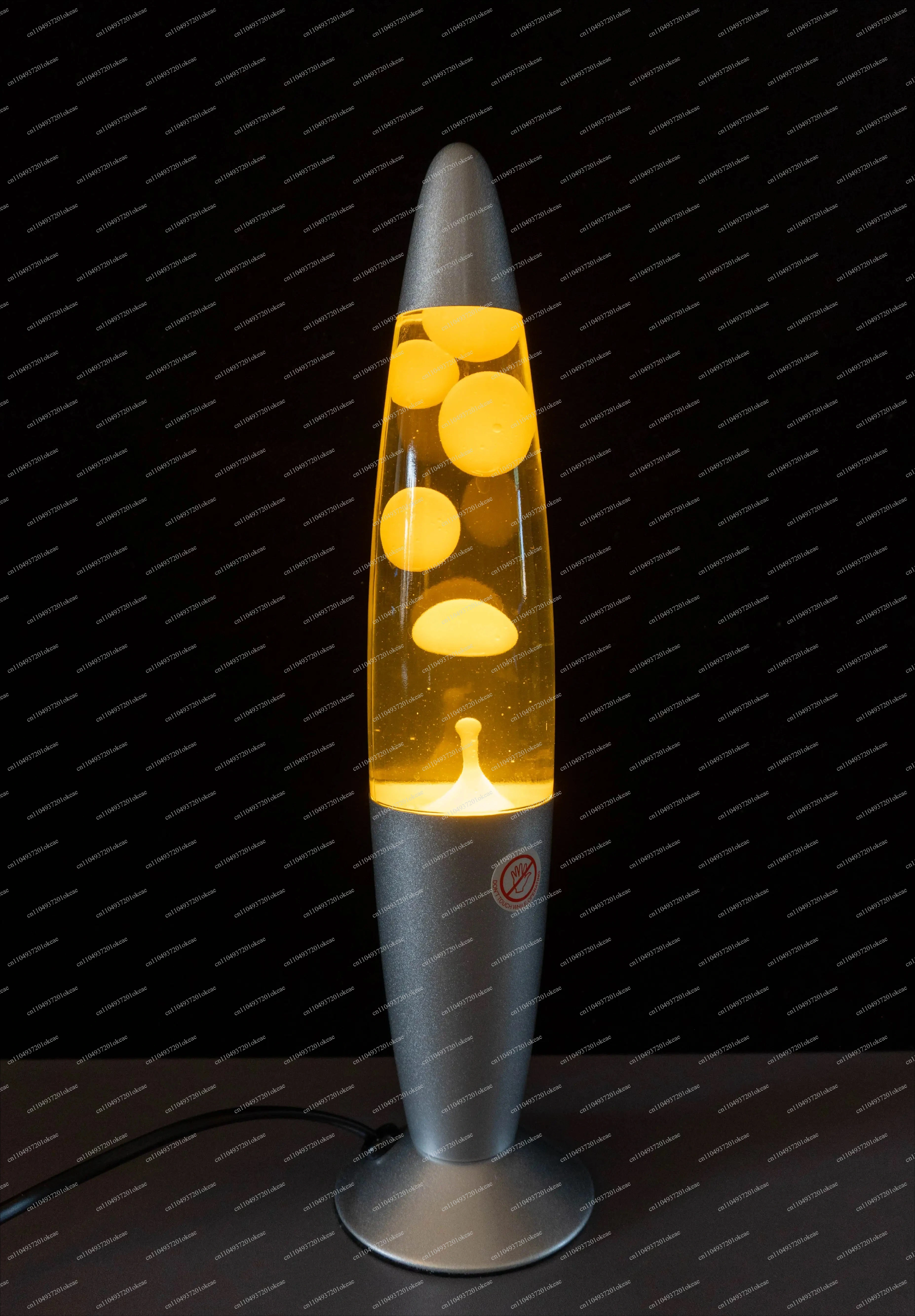Creative Volcano Lava Lamp Bedside Night Light Aluminum Alloy Jellyfish Decorative Lamp Small Metal Bottom Wax Lamp JellyfishLed