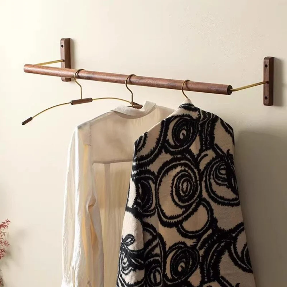 black-walnut-solid-wood-clothes-hanger-wall-hanging-coat-and-hat-display-rack-multifunctional-towel-scarf-storage-hanging-rod
