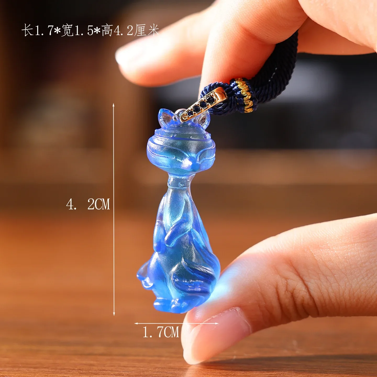 Cute nine-tailed fox pendant bag trailer hanging glazed three-dimensional cartoon pendant