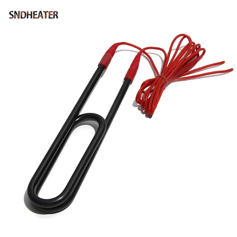 SNDHEATER 340mm U Water Heating Element 220/380V Electric Solar Induction Heat Tube with Red Wire 3KW/4KW for Service Reservoir