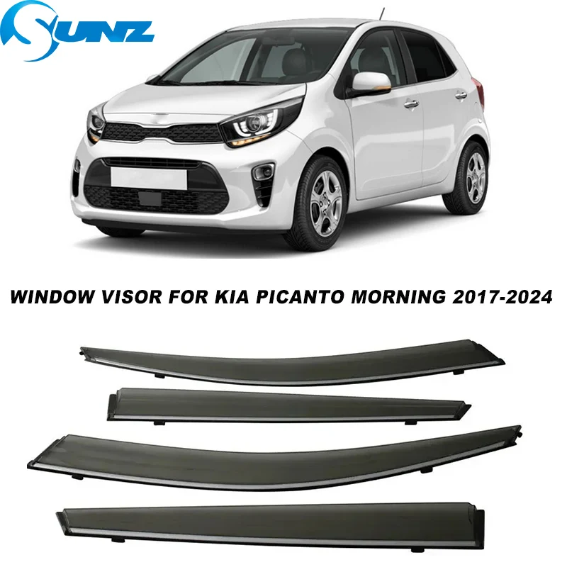 

Window Visor For Kia Picanto Morning 2017 2018 2019 2020 2021 2022 2023 2024 Sun Rain Guard Shield Delflector Weathershield