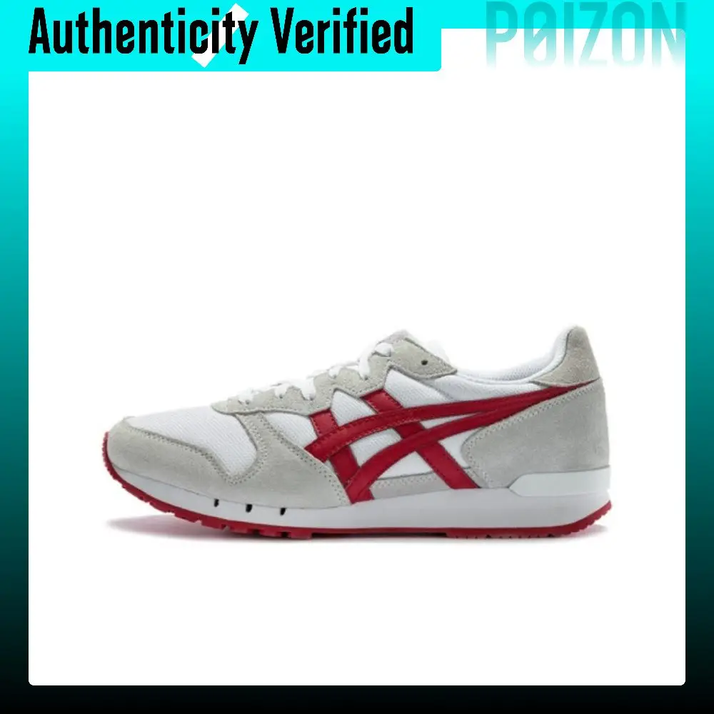 Onitsuka Tiger Alvarado Running Shoes Unisex Low-top White/Gray/Red D845L-102