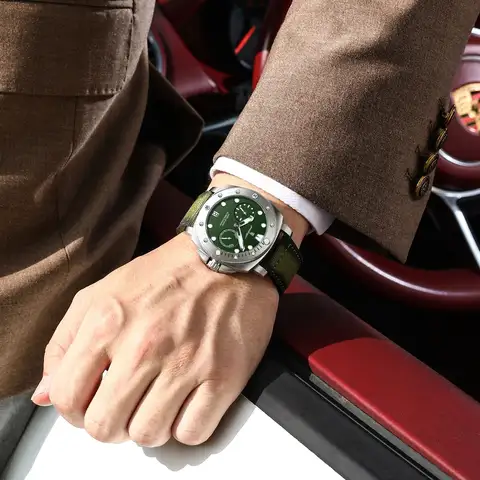 10 best sales rektangulära herrklockor - №4