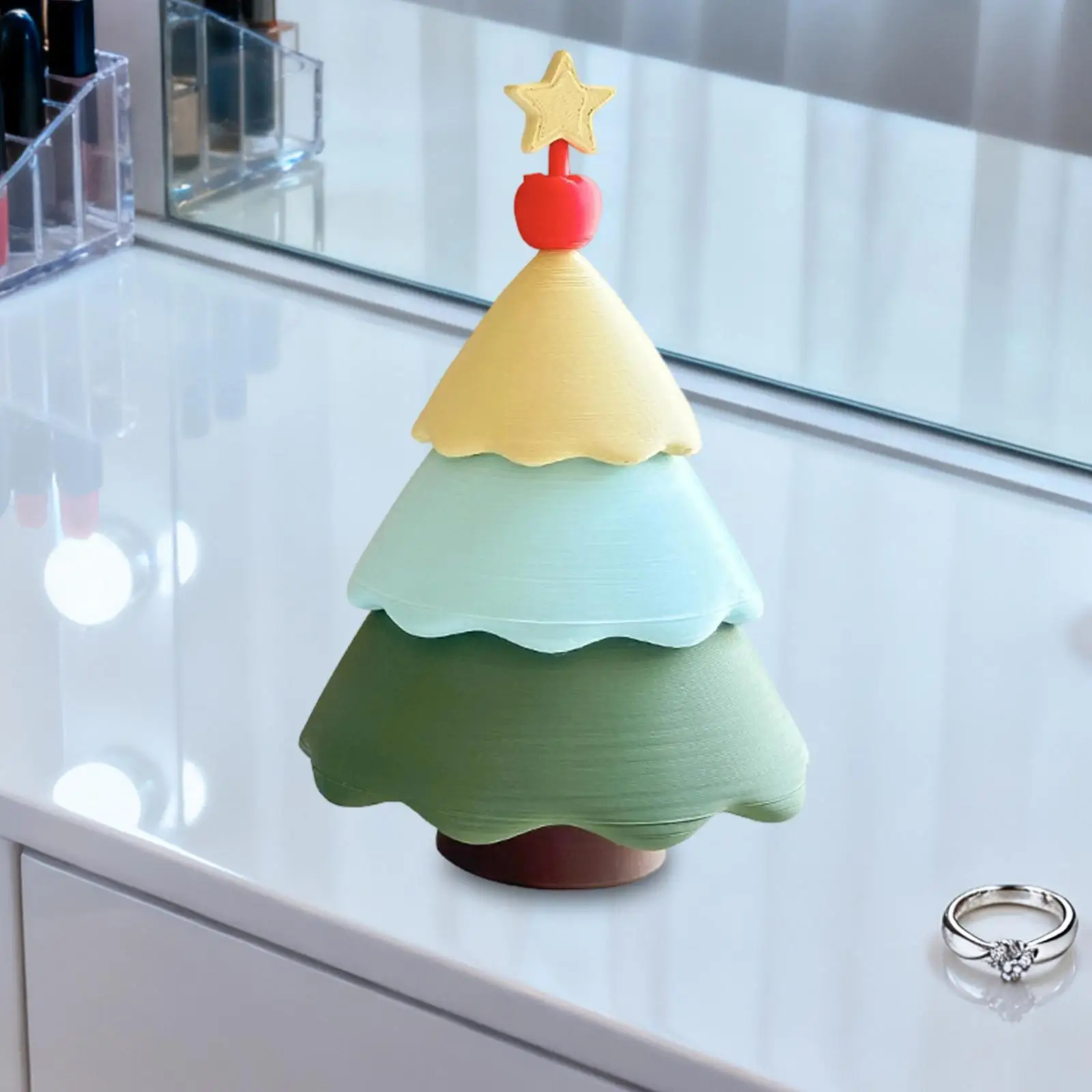 

Декоративная шкатулка для украшений в форме елки, сувенир, подарок на день рождения, поделки для вечеринок, рождественский декор, держатель для украшений