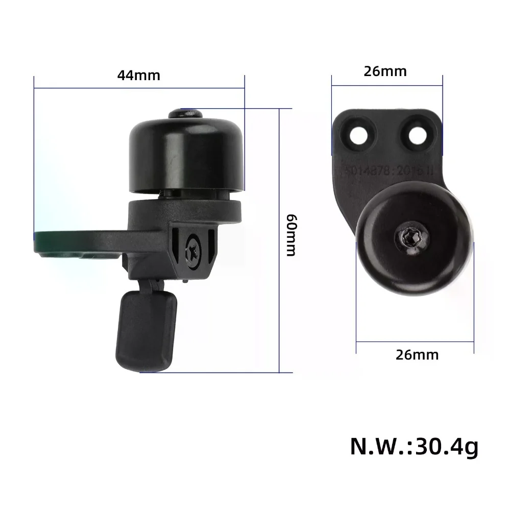 جرس جرس من سبائك الألومنيوم لـ Segway لـ Ninebot لـ MAX G3/F3/ZT3/ZT3 Pro لخاتم القرن لسكوتر كهربائي استبدال الملحقات