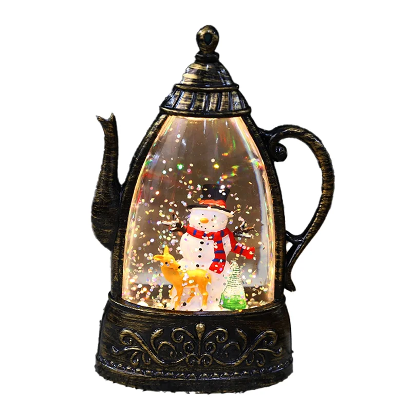 

Retro Teapot Style LED Night Light - Popular Christmas Decoration, Glowing Lamp For Kids, Ideal Gift For The Christmas-AT30