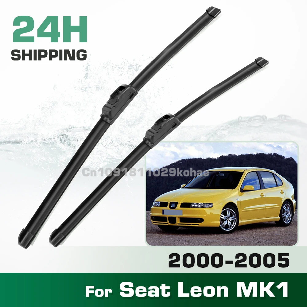 

For Seat Leon MK1 2000-2005 2001 2002 2003 2004 LHD&RHD Front Wiper Blades Windshield Windscreen Window Brush 21"+19"