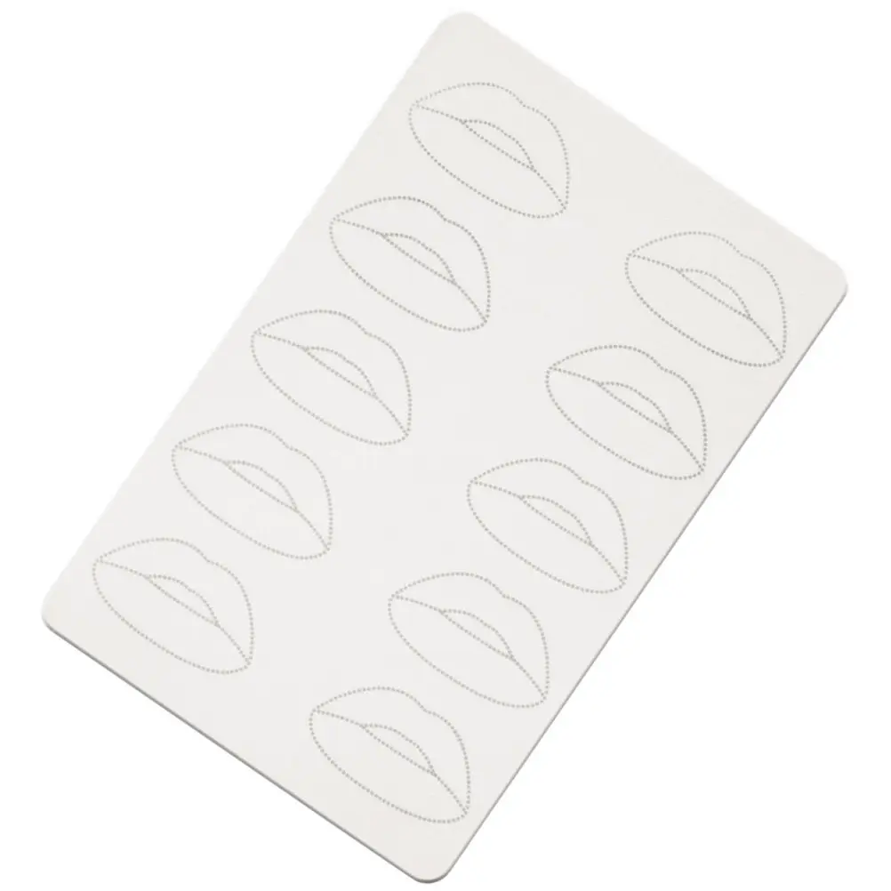 

Silicone Lip Tattoo Practice Skin Microblading Tattooing Fake Skin Thick Texture for Beginners and Professionals Tattoo Practice