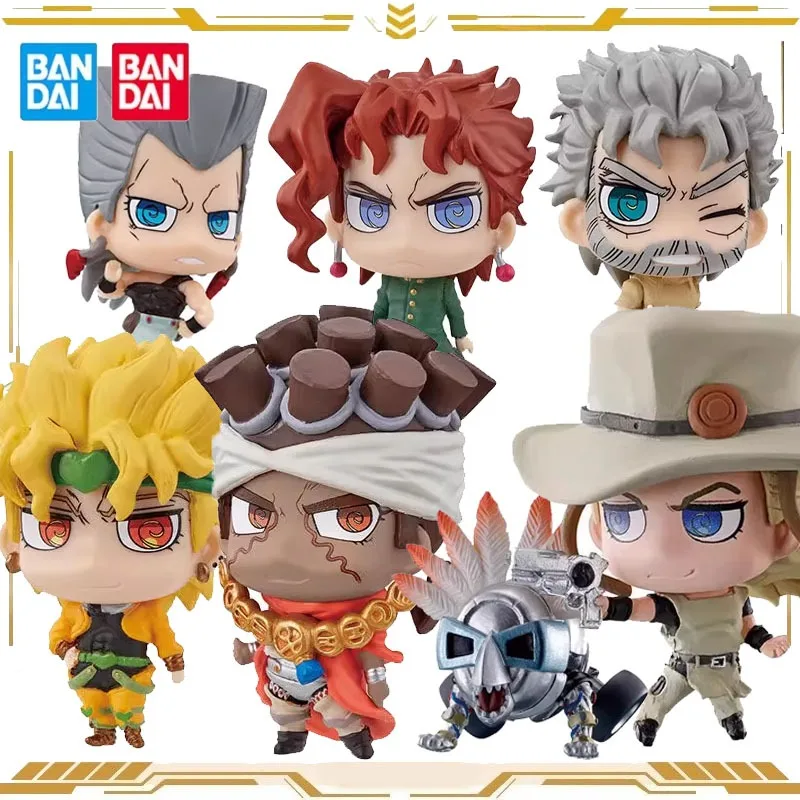

Bandai Original JoJo's Bizarre Adventure Anime Figure SD Gashapon 4 IGGY Abdel Action Figure Toys for Boys Girls Kids Gift