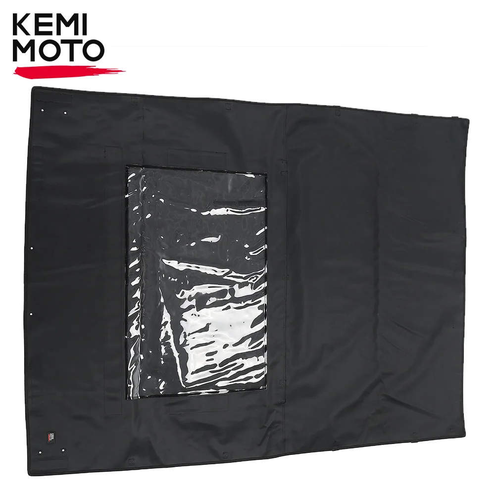 

KEMIMOTO UTV PVC Sun Visor Water-Resistant Canvas Soft Roof Top For Can Am Defender Max HD 7/8/9/10 DSP XT XMR 2017+