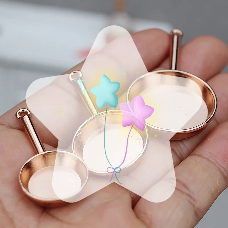 1 conjunto 1:12 casa de bonecas em miniatura frigideira caçarola metal panelas cozinha modelo decoração brinquedo casa boneca acessórios