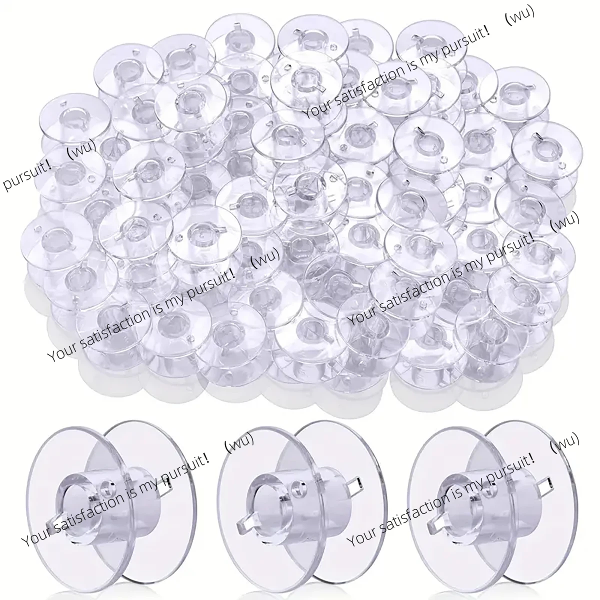 

20/50 шт. швейные катушки, прозрачные пластиковые швейные катушки для нескольких швейных машин