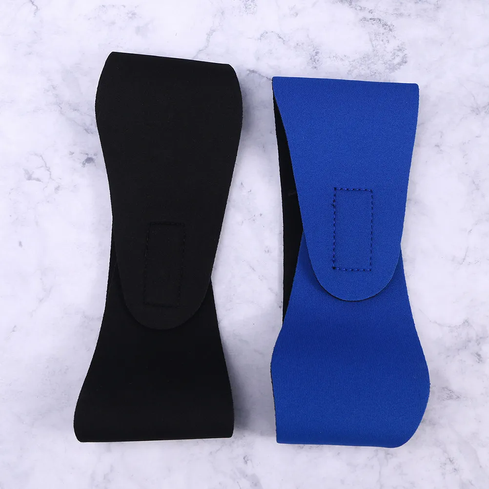 

3Pcs Swimming Ear Hair Band Waterproof Anti Sweat Headband Black Rose Red Unisex Watersport Headband for Bath Surf
