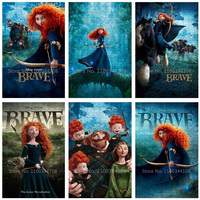 1000 Pieces Puzzles Disney Movie Brave Princess Merida Jigsaw Puzzle for Children Cartoon Intelligence Toys Interactive Game
