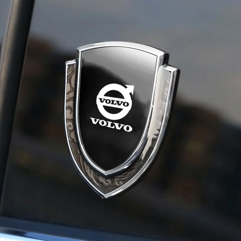 3D Metal guardabarros lateral del coche maletero cuerpo emblema insignia pegatina para Volvo XC60 S90 XC90 S60 XC40 V60 V90 S40 Volvo EX30 C40 Accesorios
