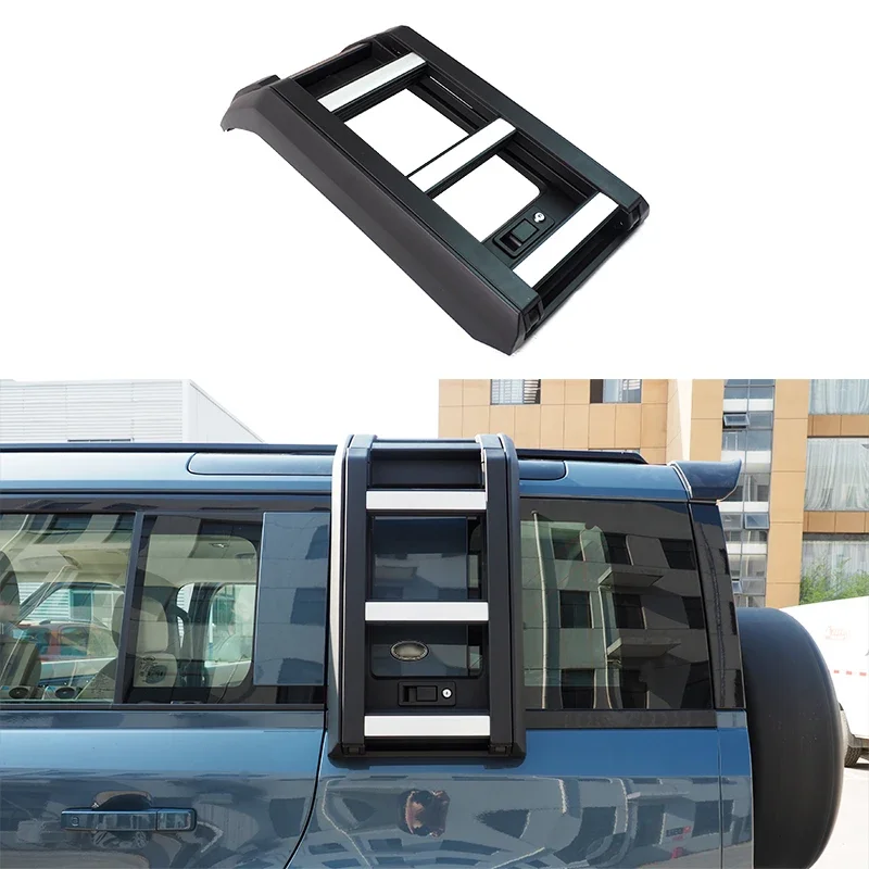 

Car Ladder For Land Rover Defender 2020-Present Aluminium Ladders Roof Ladder Silver