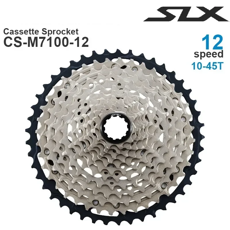 SHIMANO SLX CS M7100 12 Speed HYPERGLIDE MICRO SPLINE Freehub CS-M7100 MTB Mountain Bike Cassette Sprocket Bicycle 12s 45T 51T