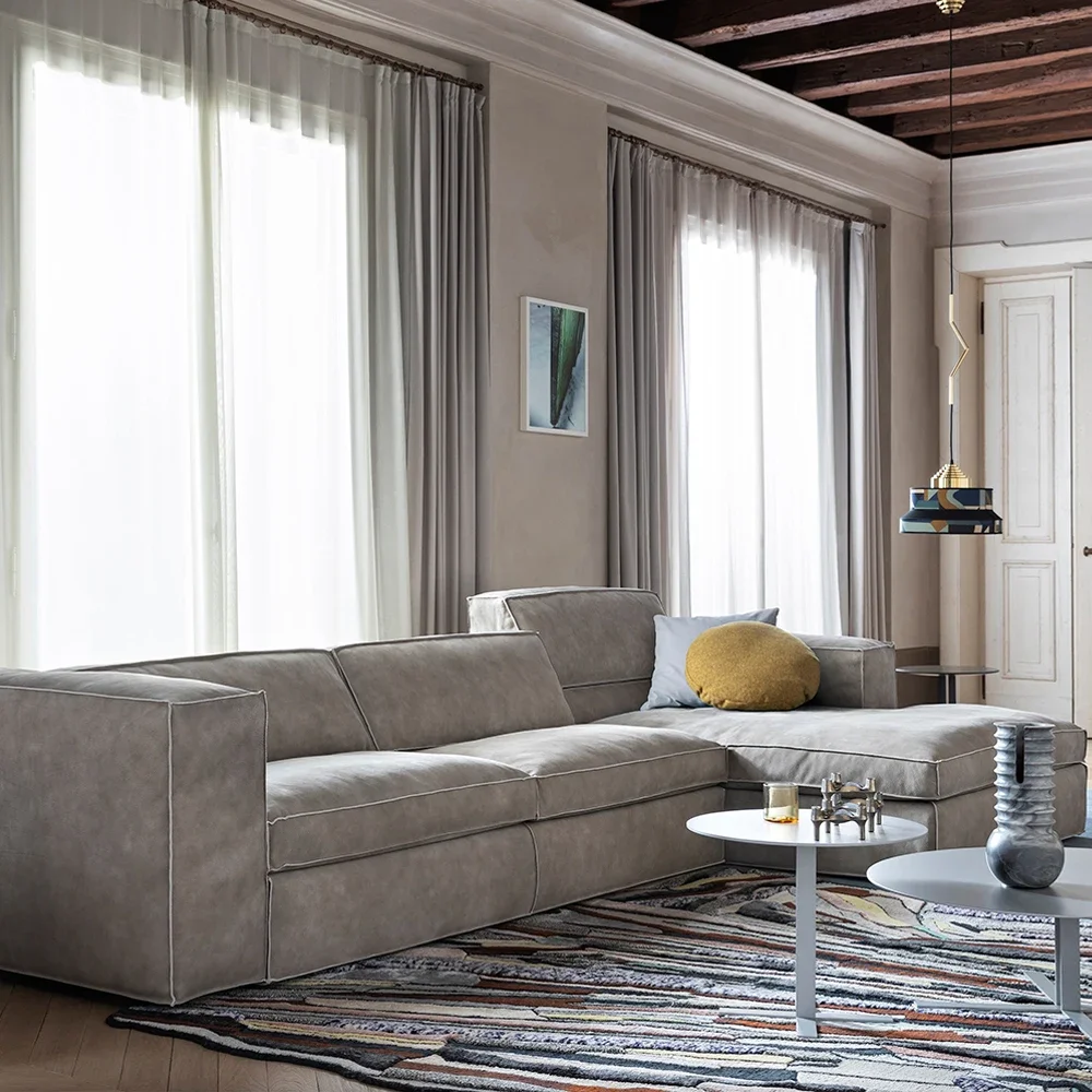 

# Скандинавские дизайнеры, легкие роскошные виллы, кожаный диван для гостиной, высококачественные индивидуальные комбинированные диваны для отдыха в отеле