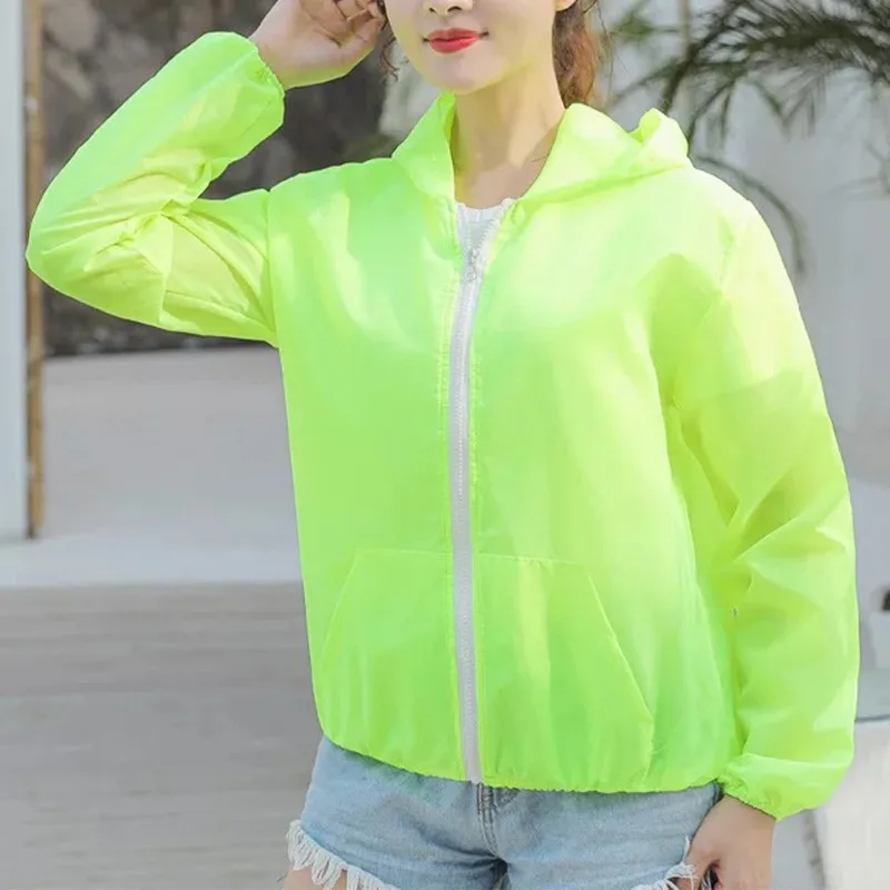 New Summer Sun Protection Coats Ultra-Light Sportswear Hooded Outwear Outdoor Men Women Windbreaker Casual Jackets