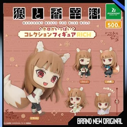 BUSHIROAD Spice and Wolf Action Figures Model Holo Gashapon Trendy Toys Ornament Design Gashapon