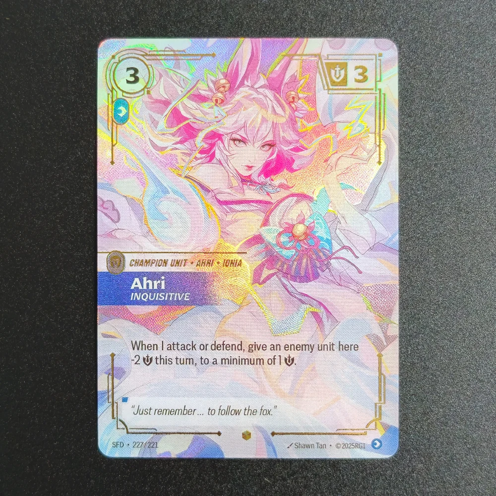 Proxy Riftbound League of Legends Spiritforged SFD Vayne Ahri Irelia Bard Teemo Yone Yasuo Überschüssige Sammlung TCG Spielkarten