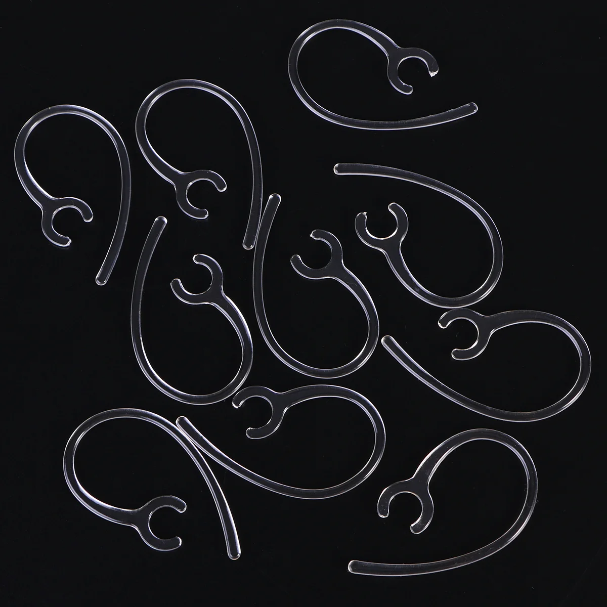 

10Pcs Earphone Ear Hook Replacement Flexible Plastic Clip Lightweight Ergonomics Design Hanging Universal 8.5mm Random