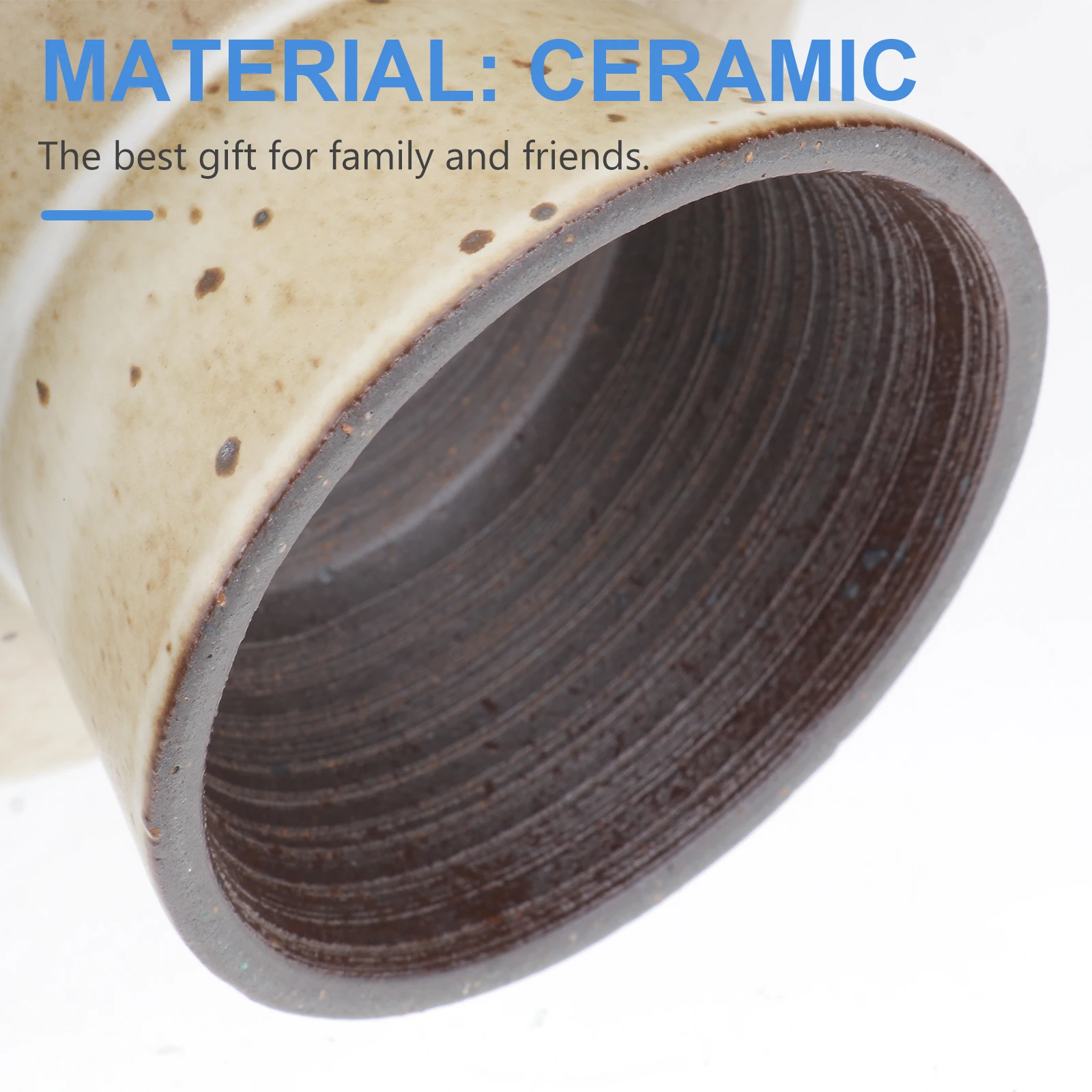 

1Pcs Rustic Ceramic Fruit Plate Decorative High Foot Dessert Serving Dish for Snack Cake Melon Food Storage Tray Household