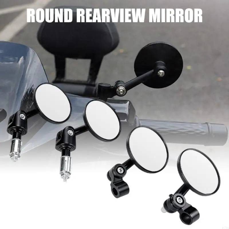 Retro Folding Rear View Mirrors Strong Strength Aluminum Motorcycle Side Mirrors Providing Wide Visibilit for Motorcycles D7YA