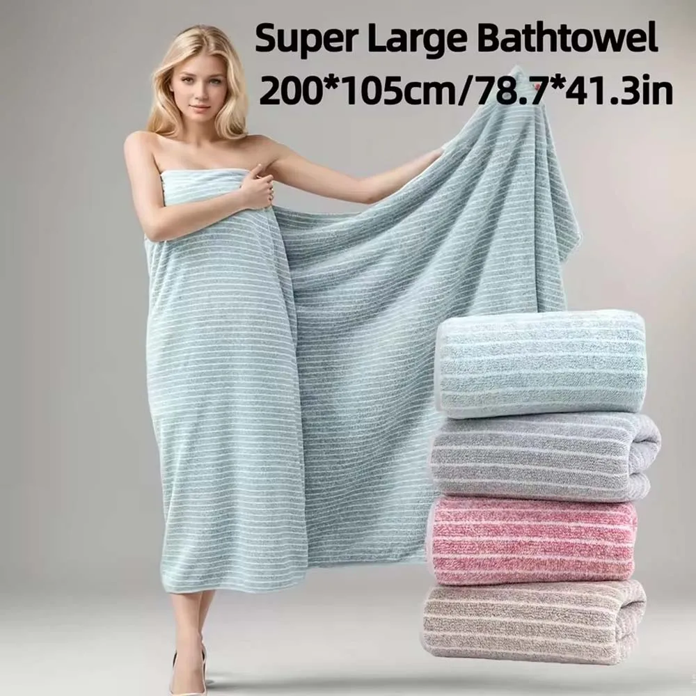 1PCS Extra Large Bath Towels Quick Dry Microfiber Ultra Absorbent Softs Hair Towel Wrap Turban Durable Fabric Gym Stylish Towels