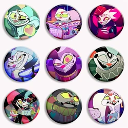 Anime Helluva Boss Button Pin Cartoon Character Fizzarolli Cute Brooch Badge For Bag Accessories Fans Collect Gift 58mm