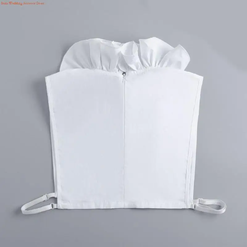 

G92D Рукава Манжеты Удлинители Декоративный воротник-стойка Женский галстук с рюшами и отделкой