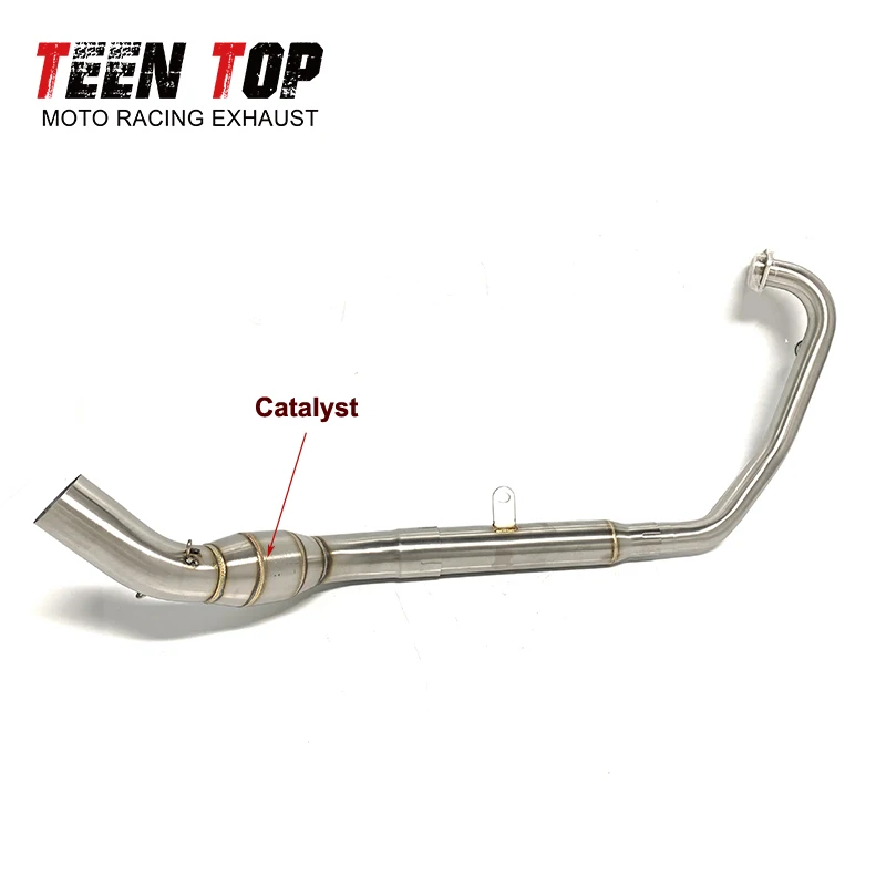 51mm Motorcycle Exhaust Pipe For CFMOTO NK250 250SR Exhaust Header Stainless Steel NK250 Exhaust Front Connect Pipe Escape Moto