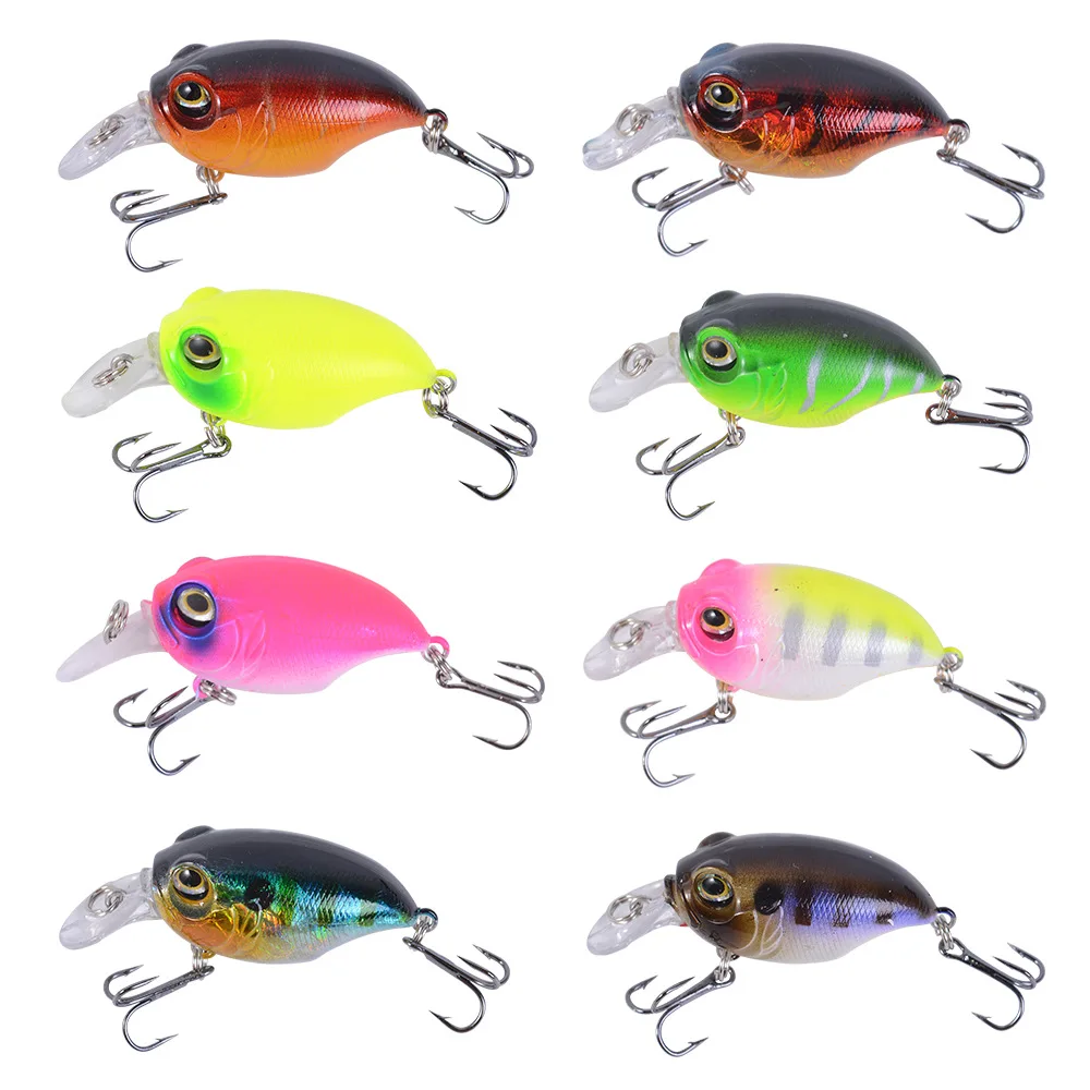 Billings Floating Rock N Roll Chubby Köder 5,8 cm/8,2 g Wackelnder Hartplastikköder 8 Farben Künstlicher Spinnerbait Angelzubehör – Detail 12