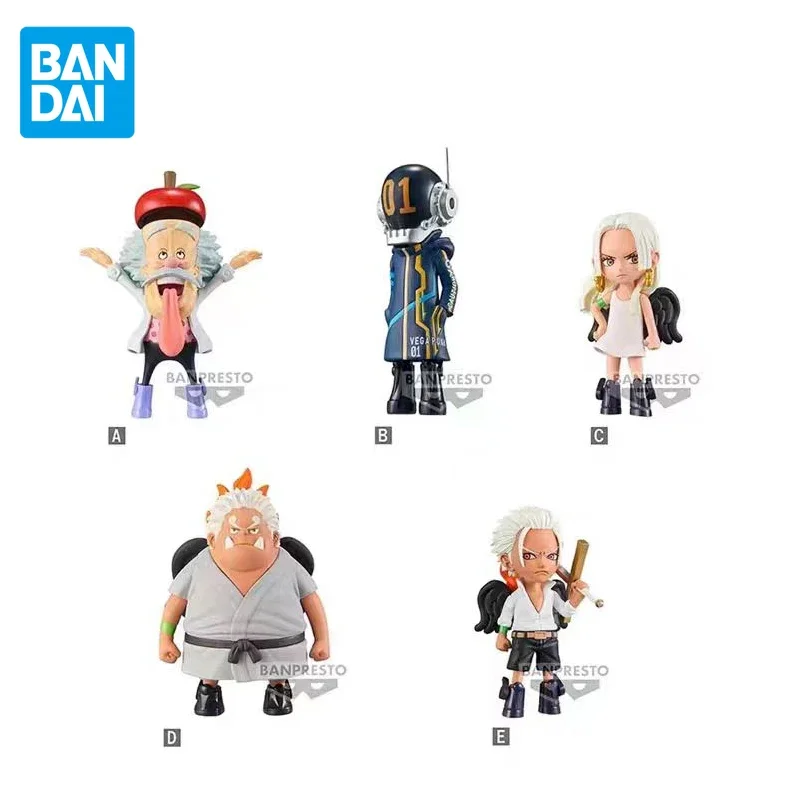 BANDAI Genuine One Piece WCF Egghead 4 S-HAWK S-SNAKE Jinbe Dr. Vegapunk Shaka Anime Action Figures Toys For Kids Gift Model