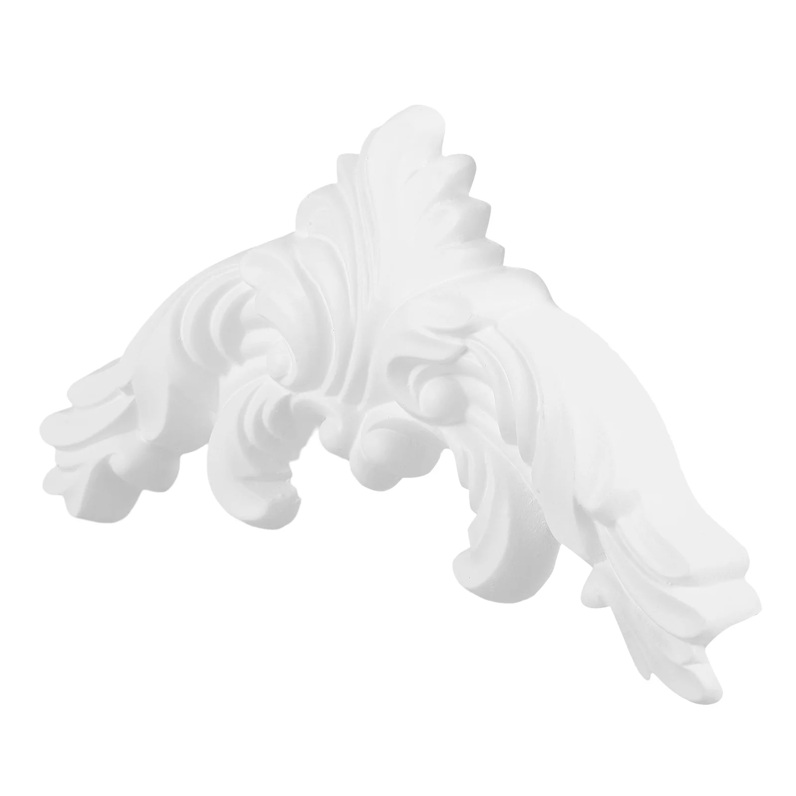 

PU 17x17cm Decorative Round Background Frame Floral Angle Strip Furniture Applique Carved Onlays Non Self