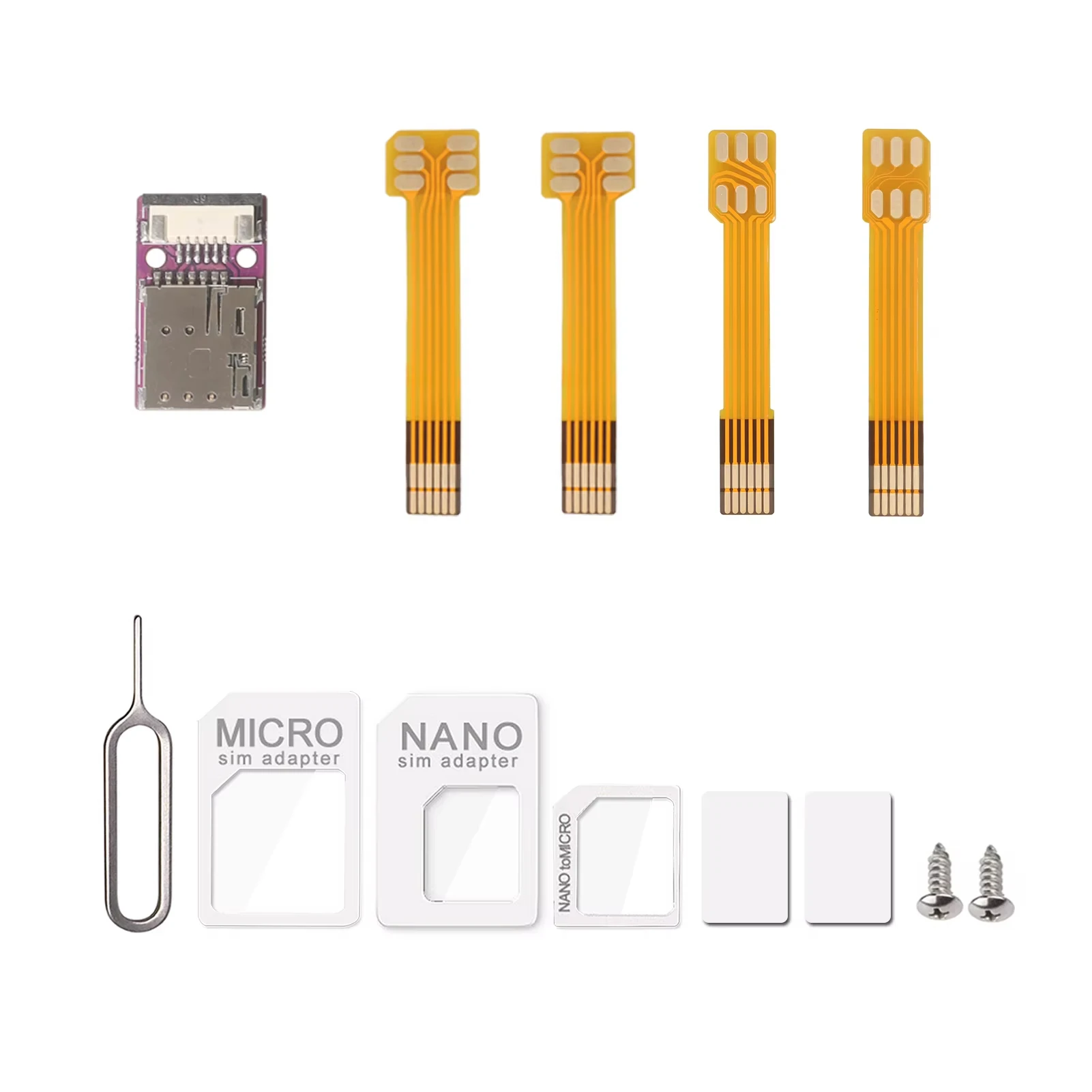 15cm FPC Nano SIM Flex Cable External SIM Expansion Adapter for Phone IC Card Activation