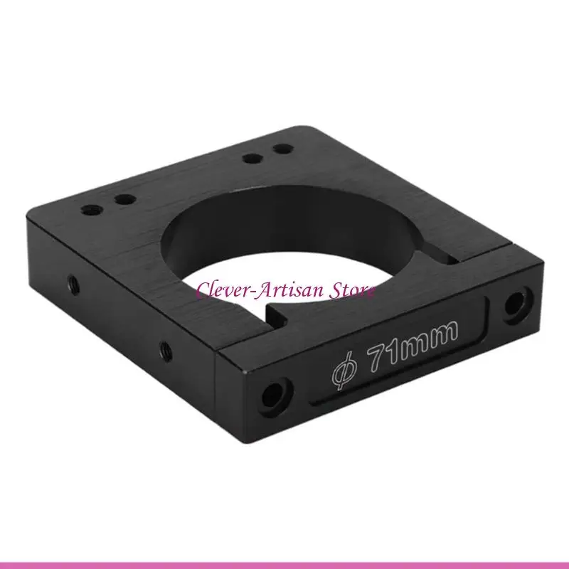 E06B Aluminum Alloy Spindle Motor Base Clamp Fixing Bracket Inner Diameter 71mm