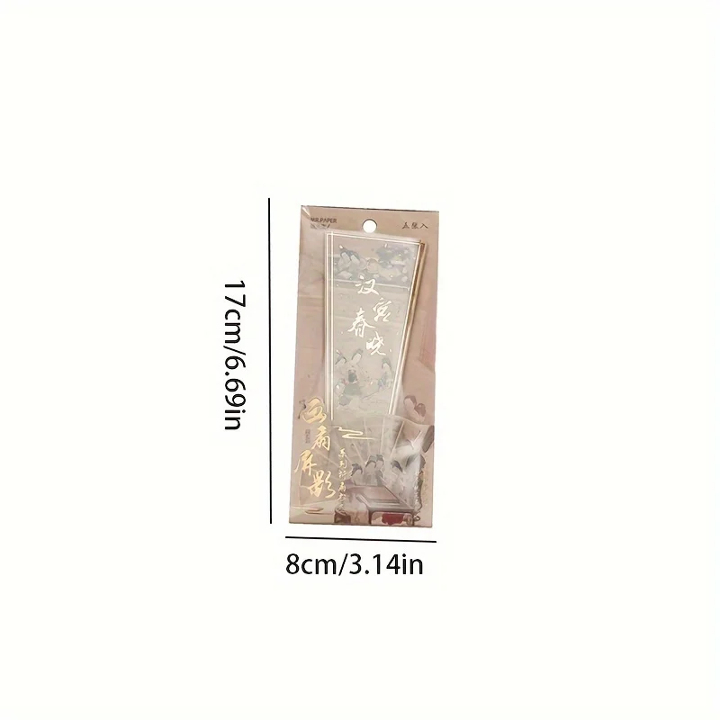 5pcs Chinese Style Famous Painting High Appearance Level Bookmark for Pages Books Readers Children Collection