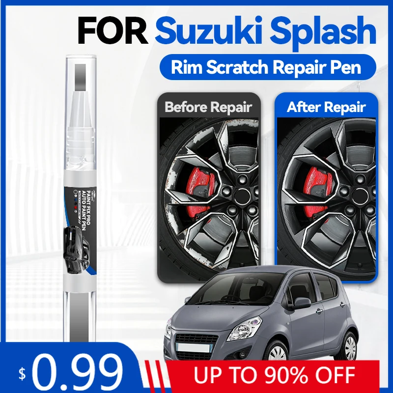 

Карандаш для подкраски колесных дисков Suzuki Splash 2008-2014 XB, карандаш для ремонта краски, средство для удаления царапин, аксессуары для авто, черный цвет
