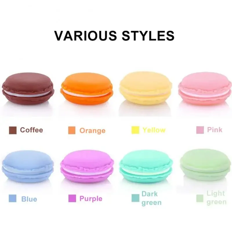 Mini Candy Color Macaron Jewelry Box for Necklace Earring Rings Package Organizer Gifts for Girls Jewelry Storage Case